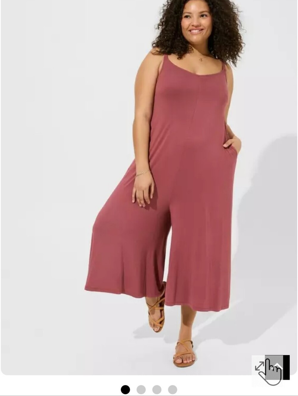 Torrid Super Soft Culotte Jumpsuit Size 10 Army Green